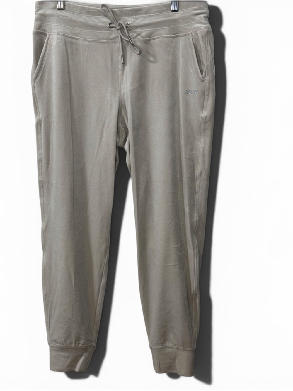 DKNY Sport Woman’s Taupe Velour Jogger Pants - Size Medium